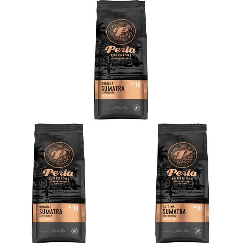 Een afbeelding van Perla Superiore Origins Sumatra koffiebonen 3-pack