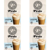 Een afbeelding van Perla Huisblends Cappuccino oploskoffie 4-pack