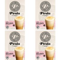 Een afbeelding van Perla Huisblends Latte macchiato oploskoffie 4-pack