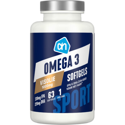 pdp-image-AH Omega 3 visolie softgels 1000mg