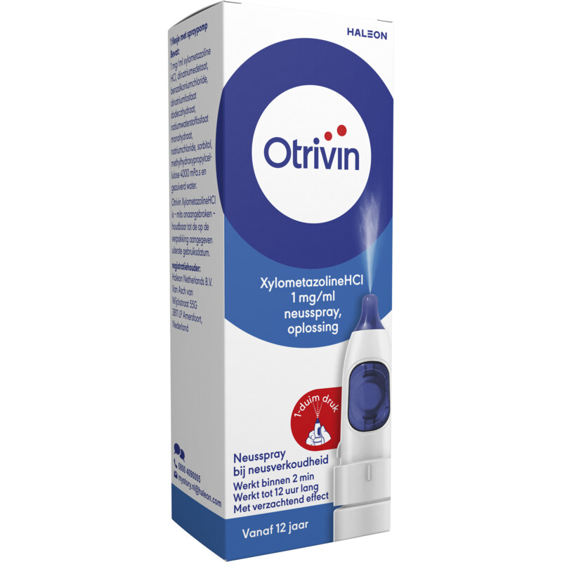 Een afbeelding van Otrivin XylometazolineHCI 1 mg/ml neusspray
