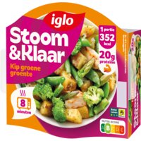 Een afbeelding van Iglo Stoom & klaar kip groene groente