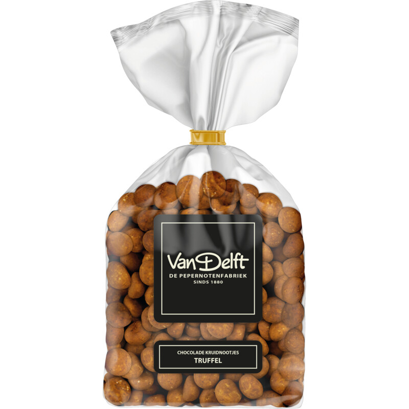 Een afbeelding van Van Delft Chocolade kruidnootjes truffel