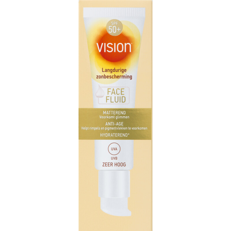 Een afbeelding van Vision Face fluid zonbescherming spf50