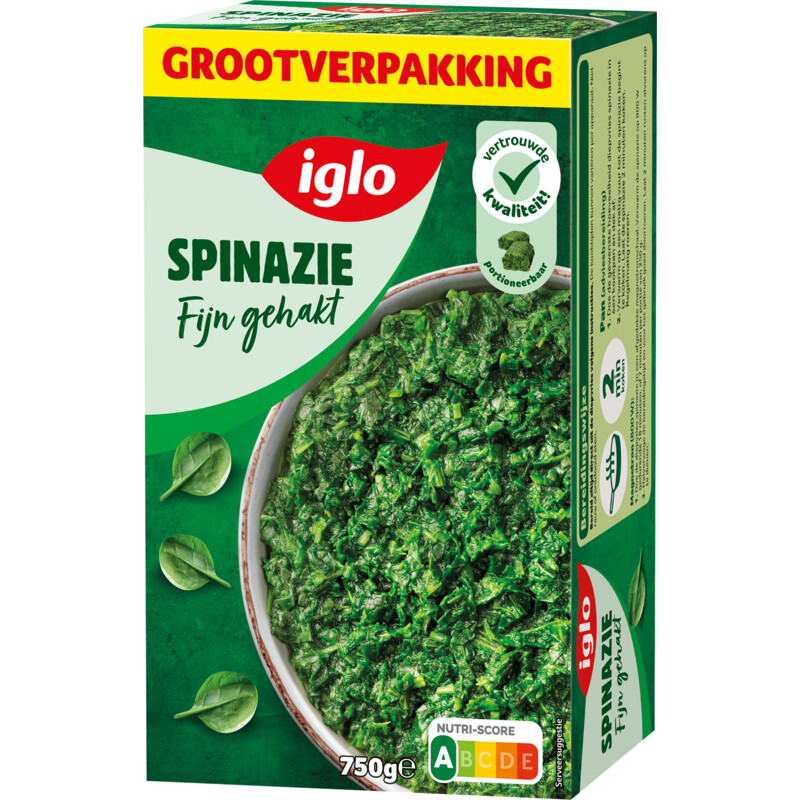 Een afbeelding van Iglo Spinazie fijn gehakt