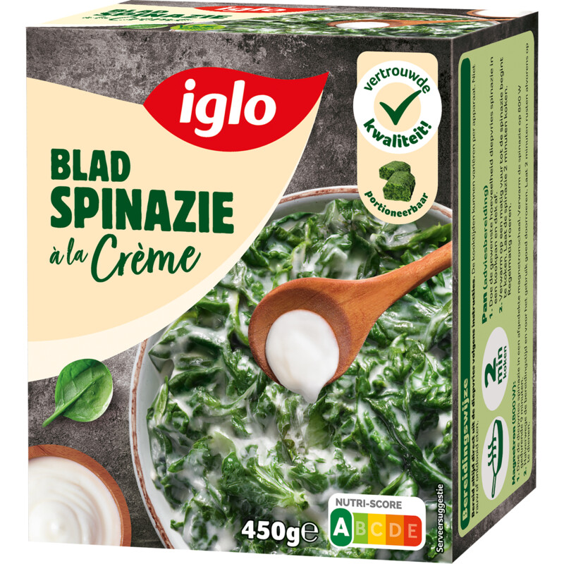 Een afbeelding van Iglo Bladspinazie á la crème