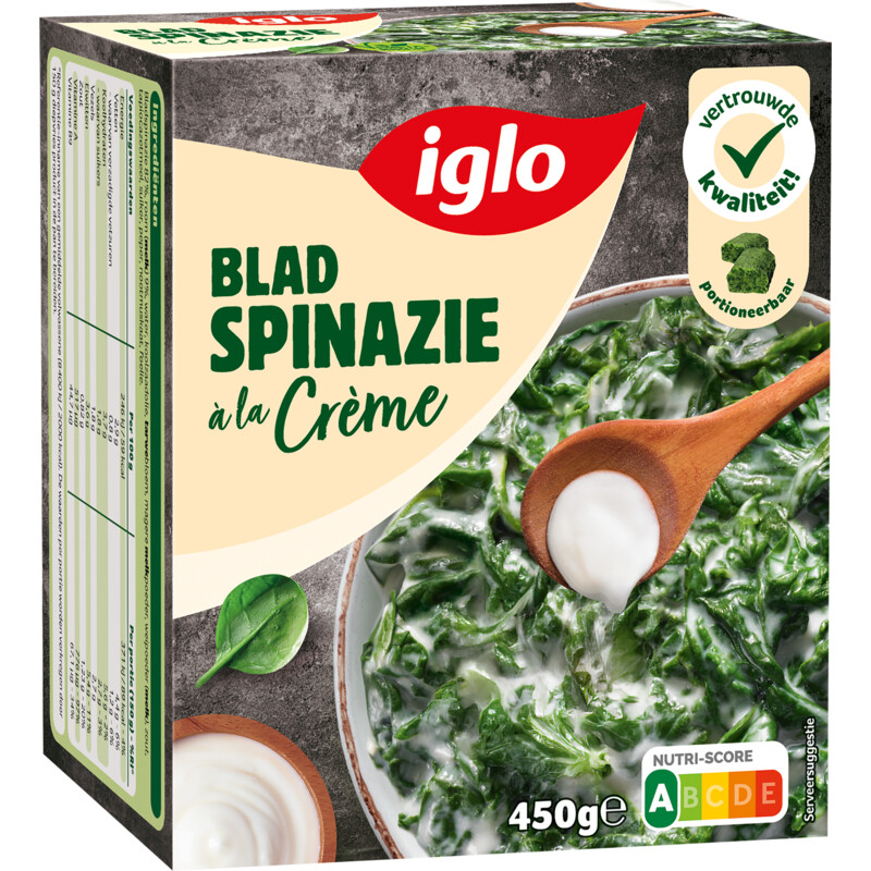Een afbeelding van Iglo Bladspinazie á la crème