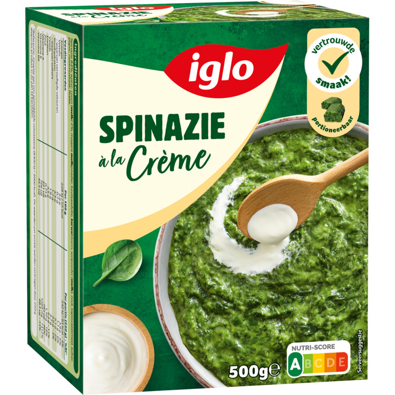 Een afbeelding van Iglo Spinazie à la crème