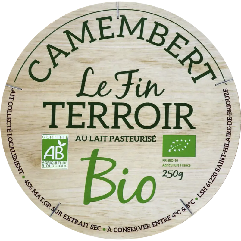 Le Fin Terroir Camembert bio
