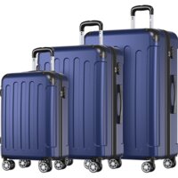 Een afbeelding van TRVLMORE Kofferset 20/24/28'' donkerblauw