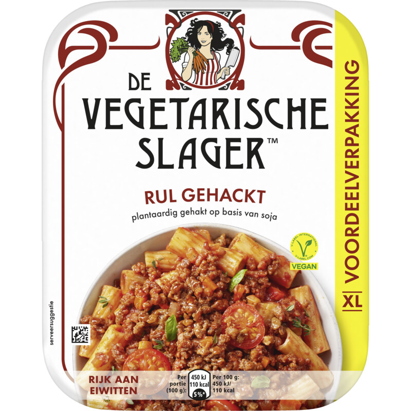 Een afbeelding van Vegetarische Slager Vegan rul gehackt XL