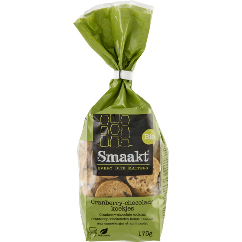 Een afbeelding van Smaakt Cranberry chocoladekoekjes