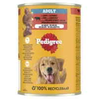 Pedigree Adult met rund en levermix in gelei