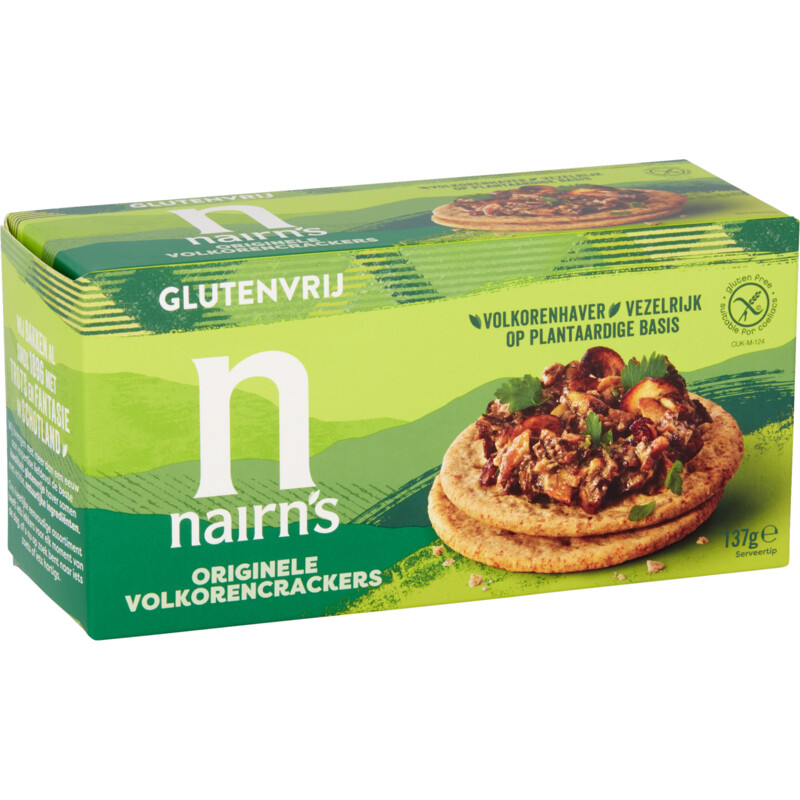 Een afbeelding van Nairn's Originele volkorencrackers glutenvrij