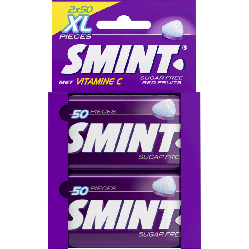 Een afbeelding van Smint Red fruits XL mints sugarfree 2-pack