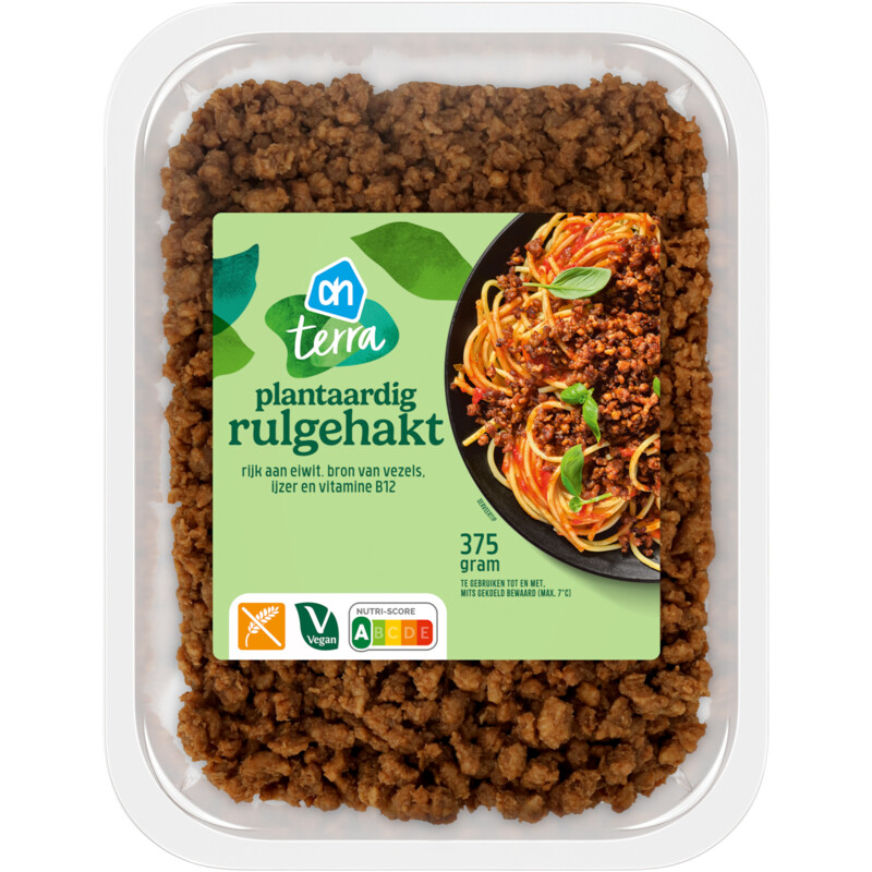 Een afbeelding van AH Terra Plantaardig rulgehakt