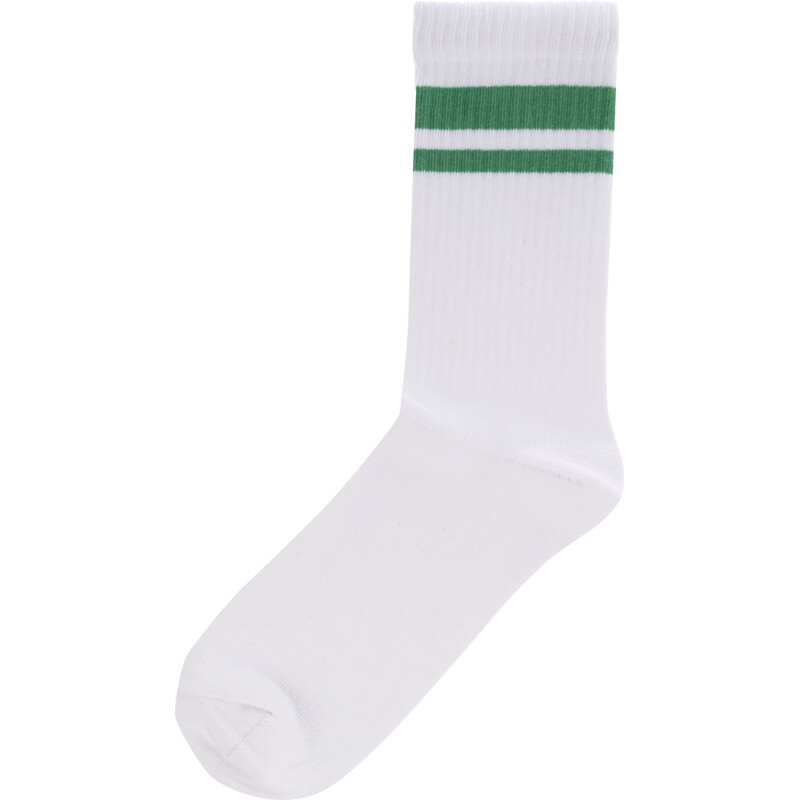 Een afbeelding van Catchy Sportsokken wit groen maat 41-46