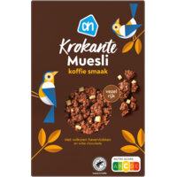 Een afbeelding van AH Krokante muesli koffie smaak