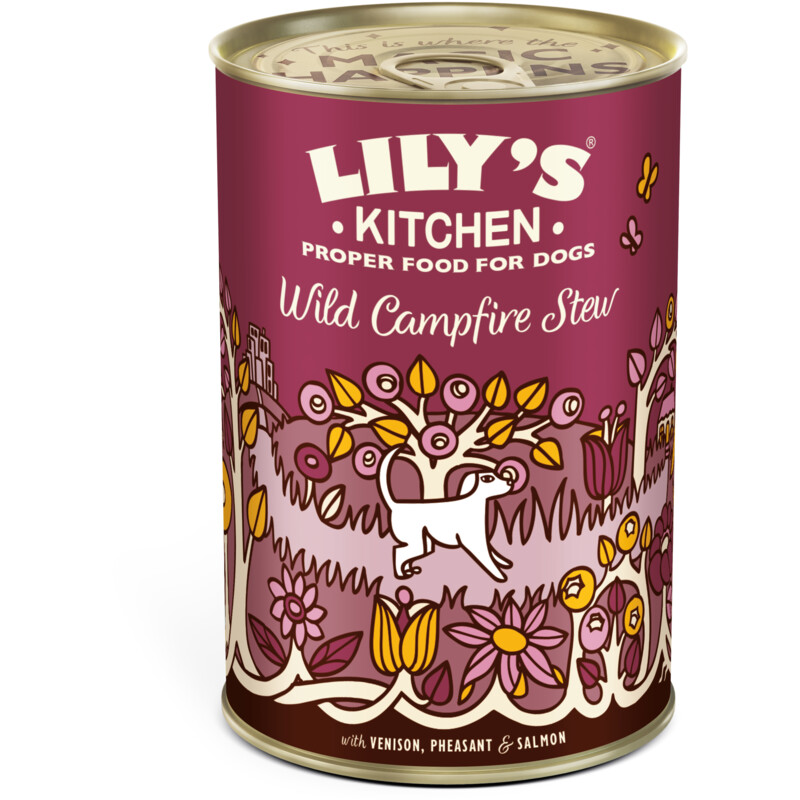 Een afbeelding van Lily's Kitchen Wild campfire stew met hert en fazant
