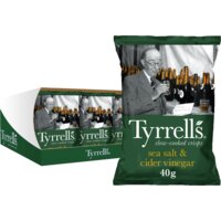 Een afbeelding van Tyrrells Sea salt & cider vinegar doos
