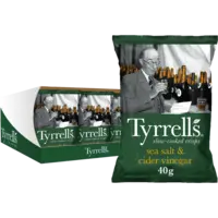 Tyrrells Sea salt & cider vinegar 18-pack