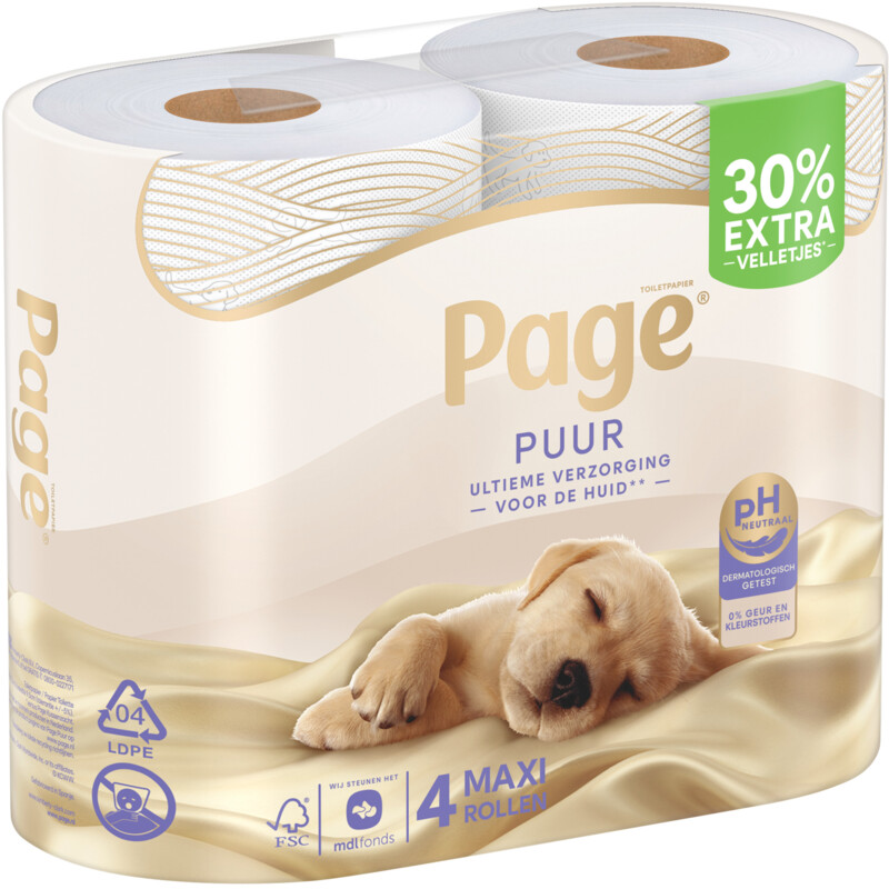 Een afbeelding van Page Puur toiletpapier