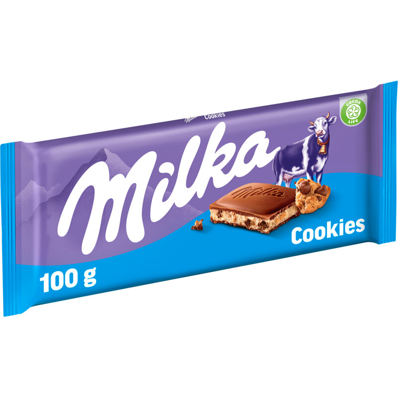 Een afbeelding van Milka Chocoladereep melk cookies