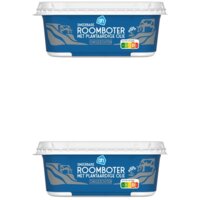 Een afbeelding van AH Roomboter plantaardig ongezout 2-pack
