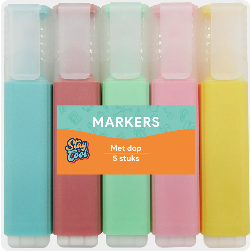 Een afbeelding van Markers 5-pack