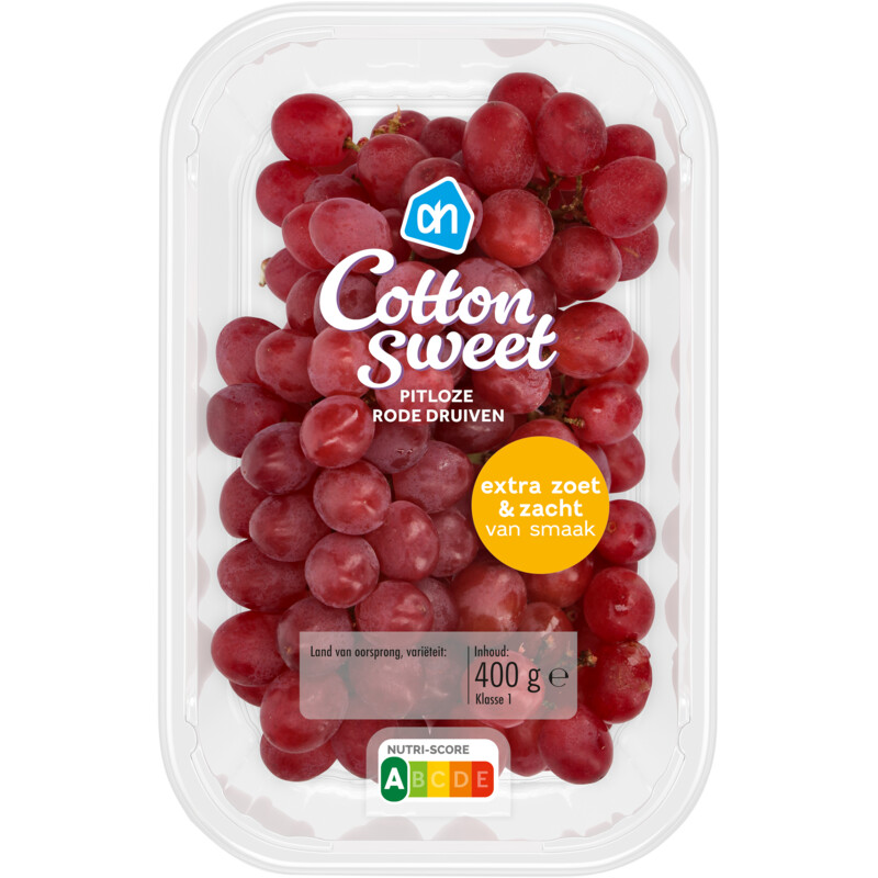 Een afbeelding van AH Cotton Sweet pitloze rode druiven