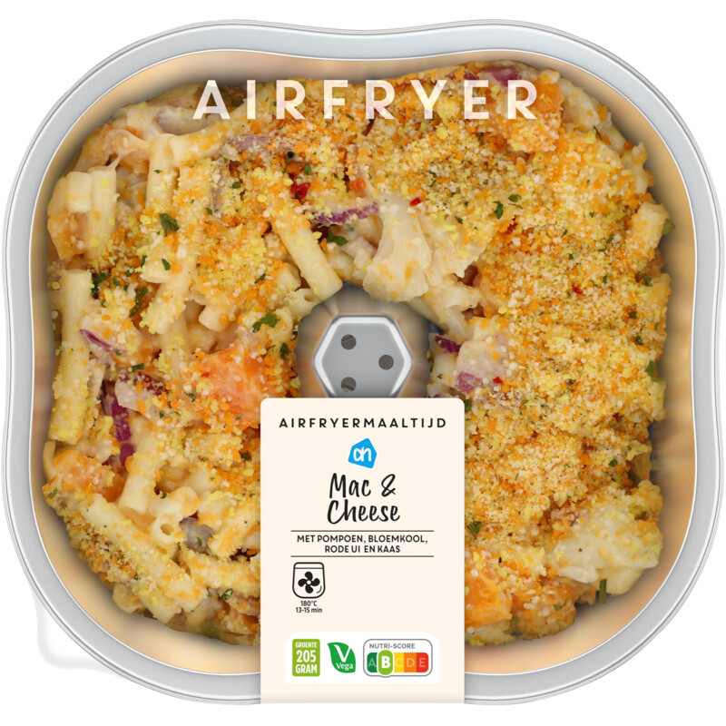 Een afbeelding van AH Airfryermaaltijd mac & cheese