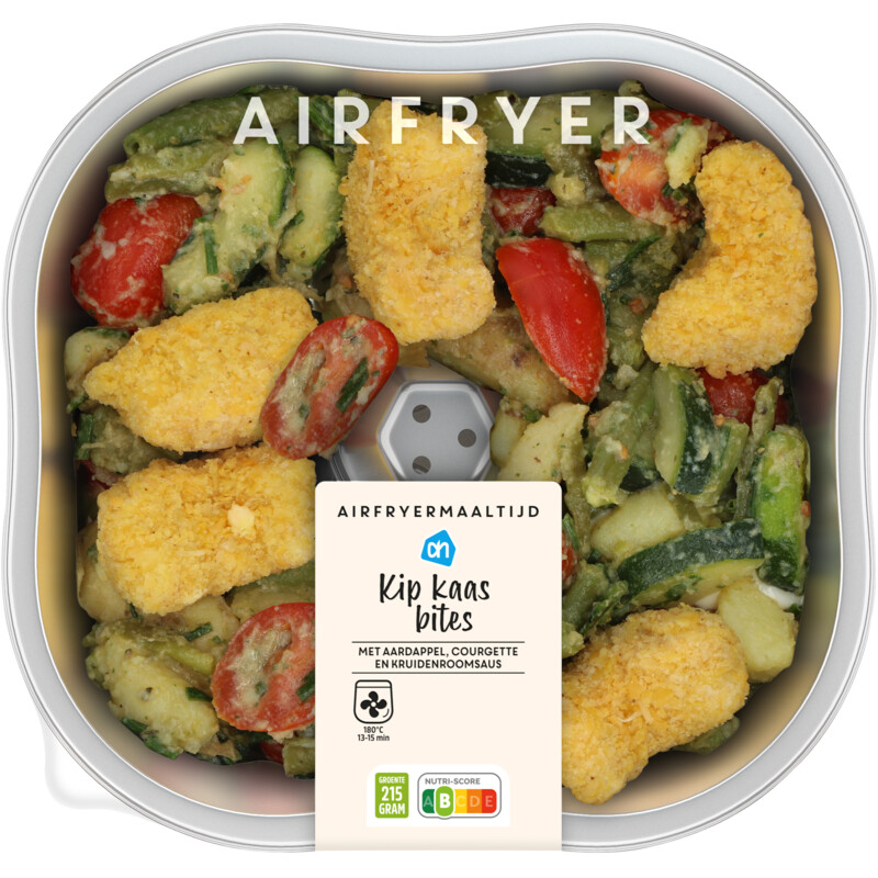 Een afbeelding van AH Airfryermaaltijd kip kaasbites