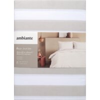 Een afbeelding van Ambiante Dekbedovertrek Quin dark sand 240x240cm