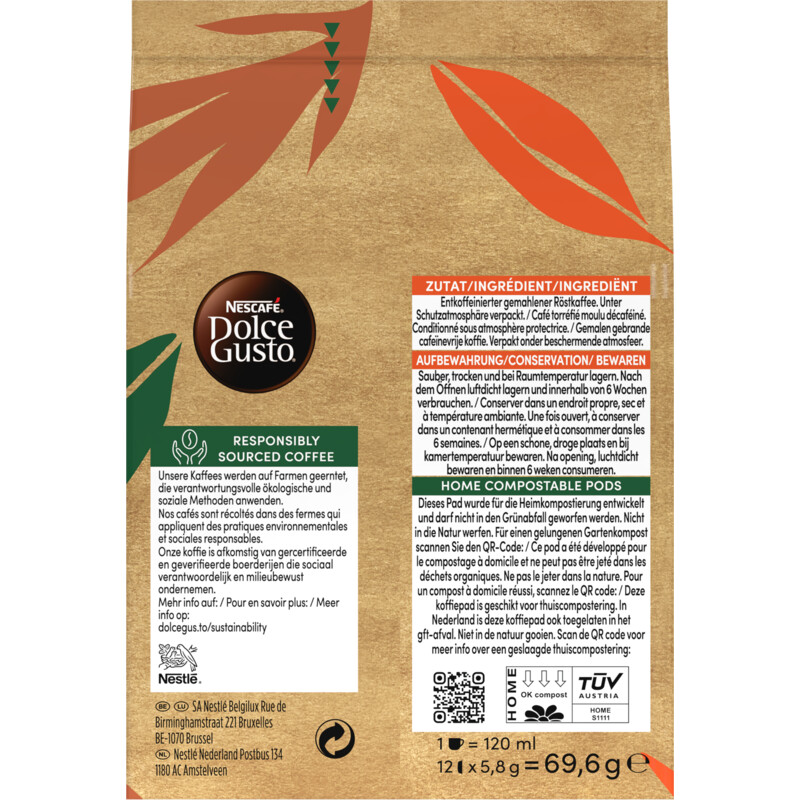 Een afbeelding van Nescafé Dolce Gusto Neo Lungo Decaf capsules