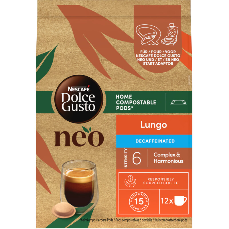 Een afbeelding van Nescafé Dolce Gusto Neo Lungo Decaf capsules