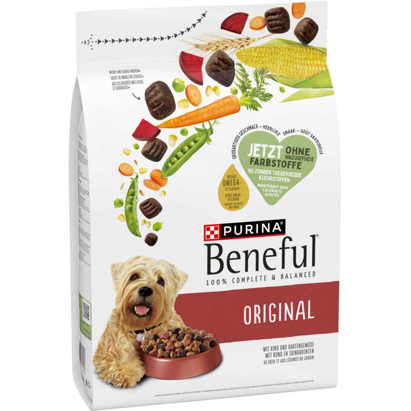 Een afbeelding van Beneful Original adult met rund en groenten