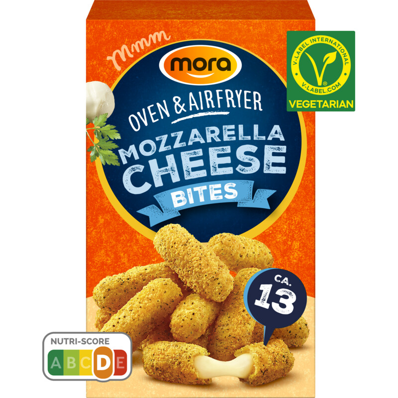 Een afbeelding van Mora Oven & airfryer mozzarella cheese bites