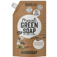 Een afbeelding van Marcel's Green Soap Handzeep sandalwood & cardamom navulling
