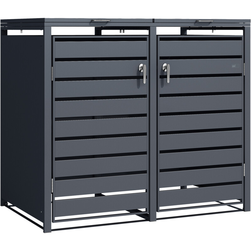 Een afbeelding van Axi Lucas container antraciet 2x 240 liter