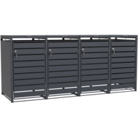 Een afbeelding van Axi Lucas container antraciet 4x 240 liter