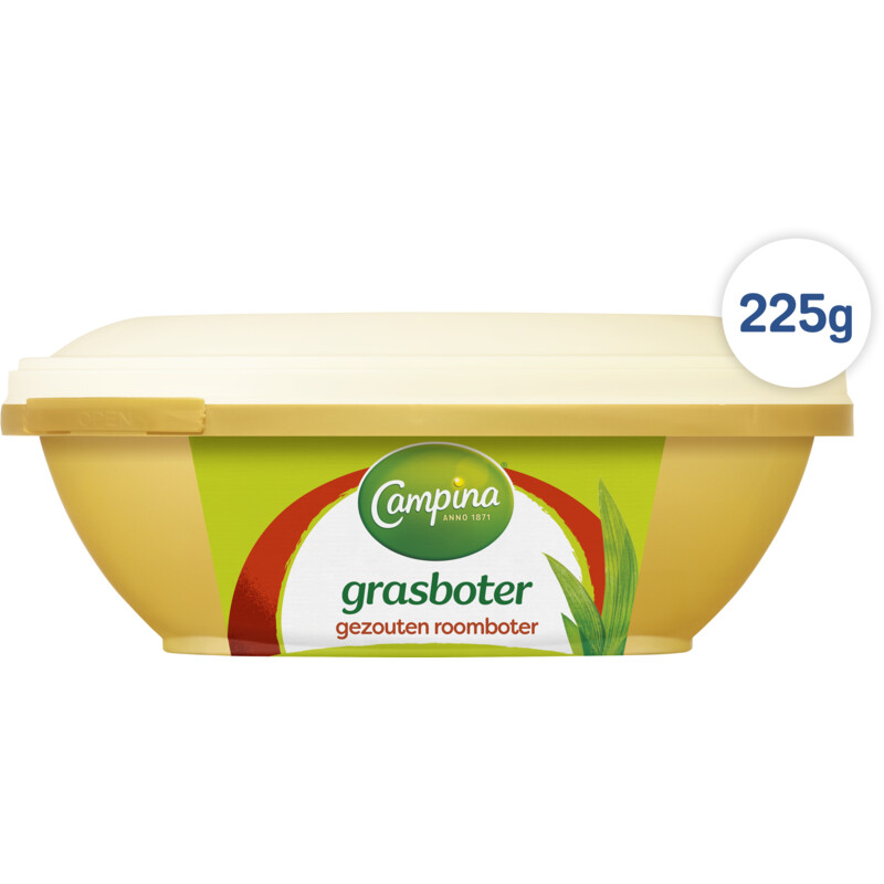 Een afbeelding van Campina Botergoud gezouten grasboter kuipje