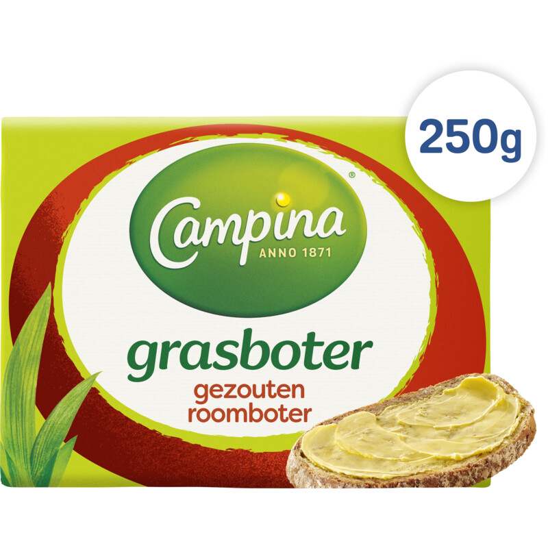 Een afbeelding van Campina Grasboter gezouten roomboter