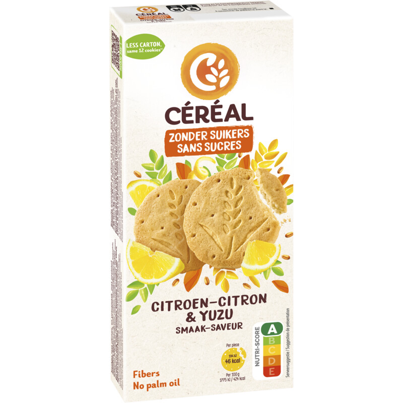 Een afbeelding van Céréal Citroen-yuzu koek zonder suikers bel