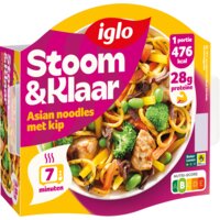 Een afbeelding van Iglo Stoom & klaar Asian noodles met kip