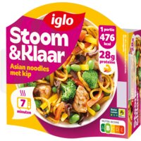 Een afbeelding van Iglo Stoom & klaar Asian noodles met kip