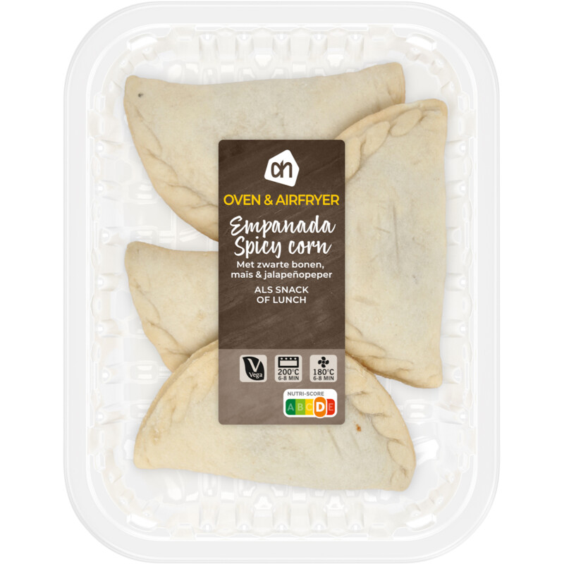 Een afbeelding van AH Oven & airfyer empanada spicy corn