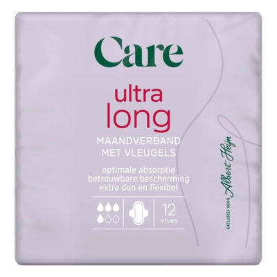 pdp-image-Care Maandverband ultra long met vleugels