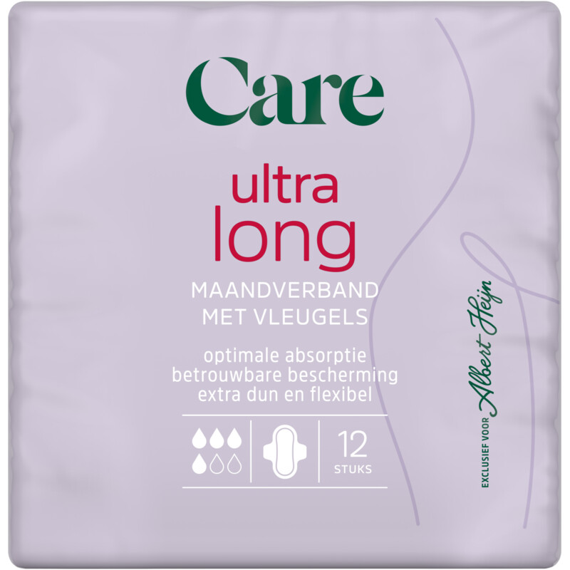 Een afbeelding van Care Maandverband ultra long met vleugels