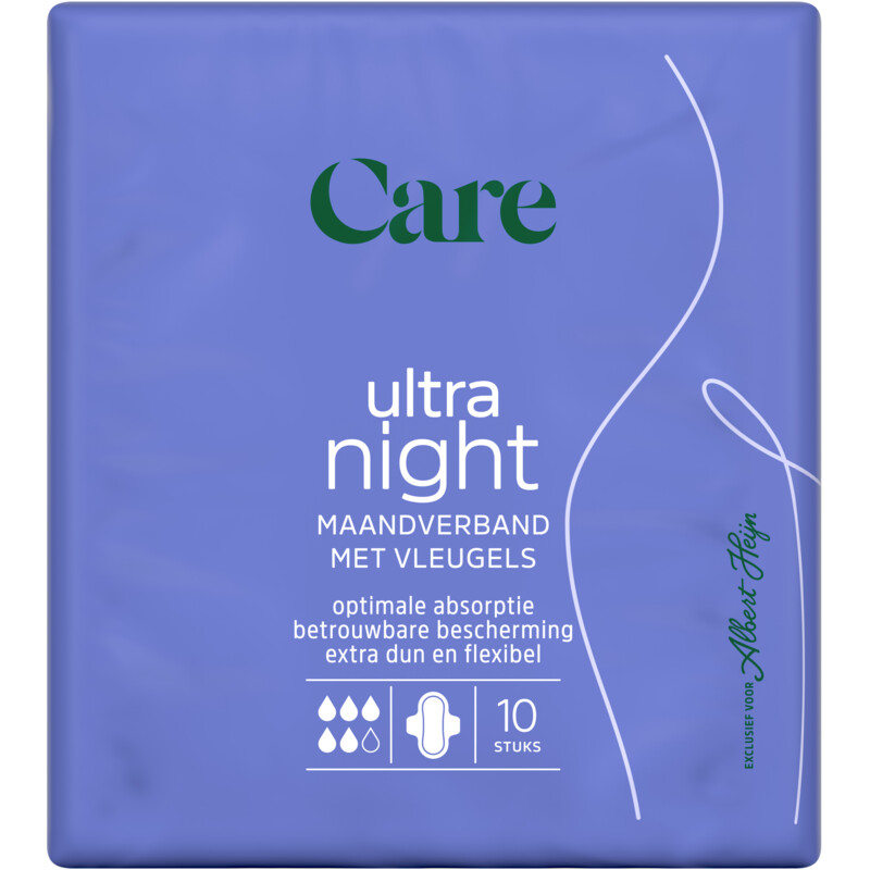 Een afbeelding van Care Maandverband ultra night met vleugels