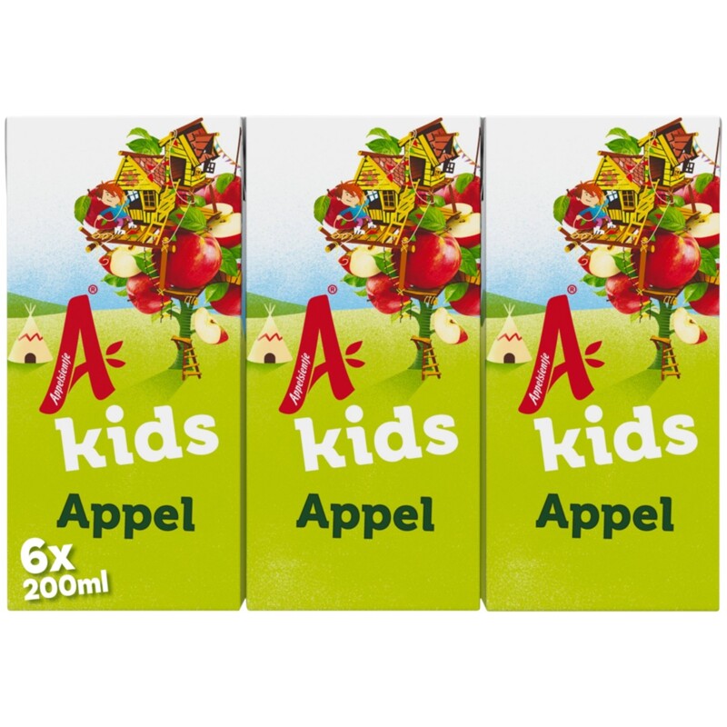 Een afbeelding van Appelsientje Kids fruitdrink appel 6-pack